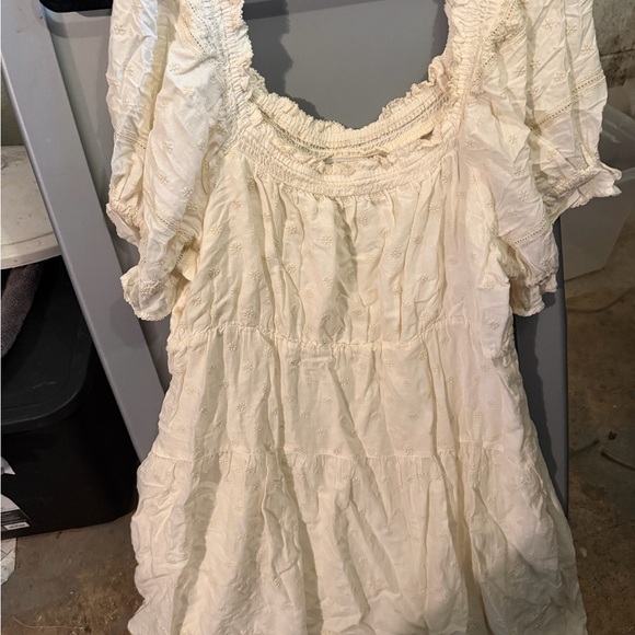 Old Navy Dresses & Skirts - Old Navy Cream Smocked Mini Dress